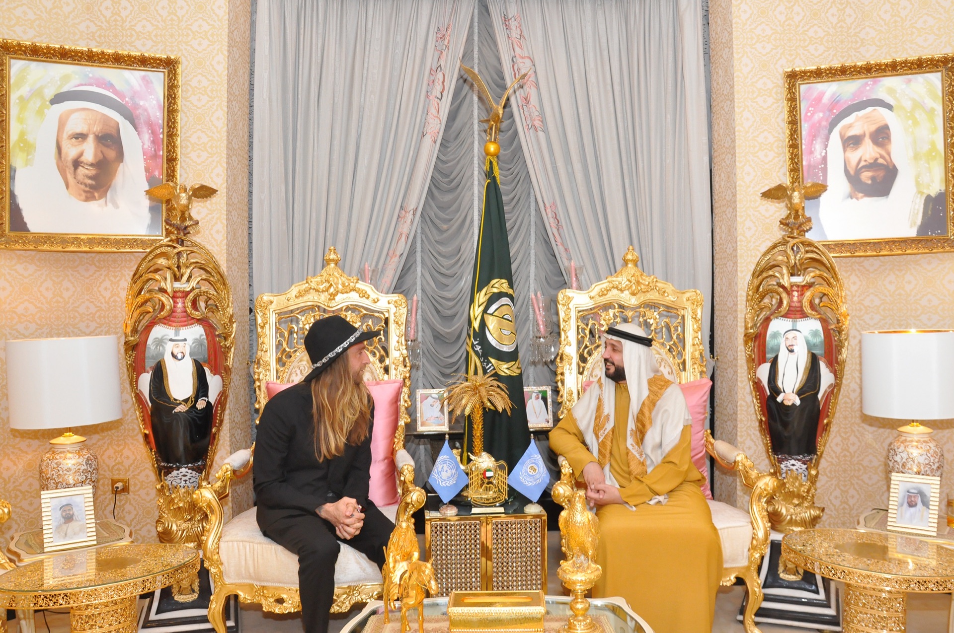 James performing for royalty at a private palace event